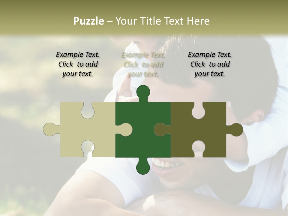 Pretty Playful Girl PowerPoint Template