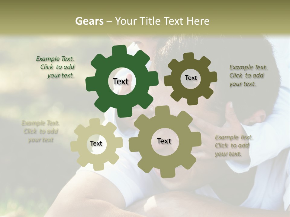 Pretty Playful Girl PowerPoint Template