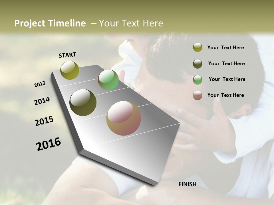 Pretty Playful Girl PowerPoint Template