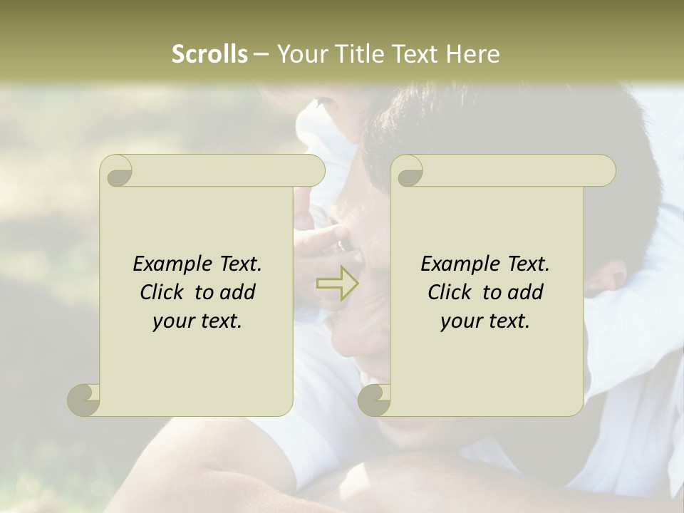 Pretty Playful Girl PowerPoint Template