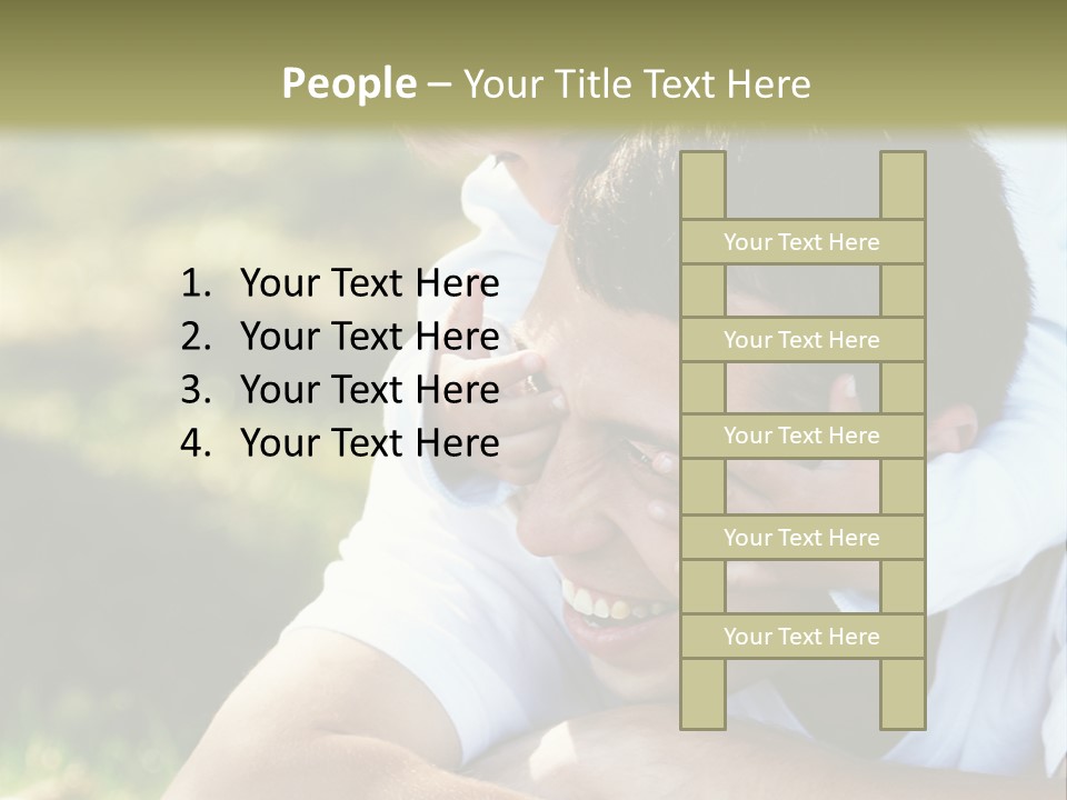 Pretty Playful Girl PowerPoint Template