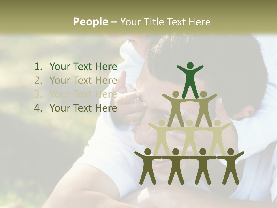 Pretty Playful Girl PowerPoint Template