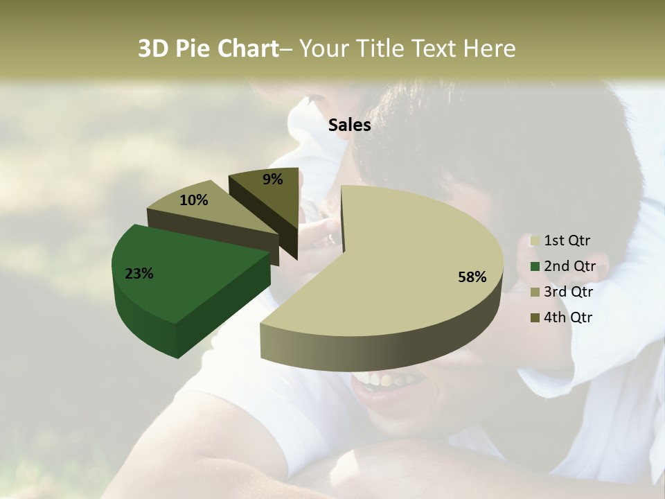 Pretty Playful Girl PowerPoint Template