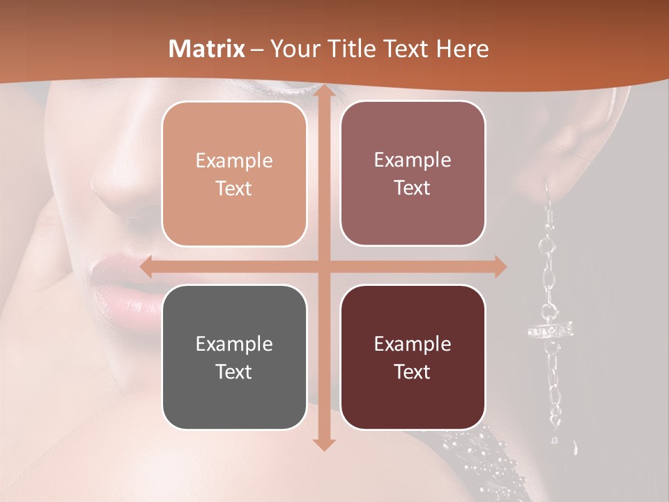 A Beautiful Woman In A Black Dress Posing For A Picture PowerPoint Template