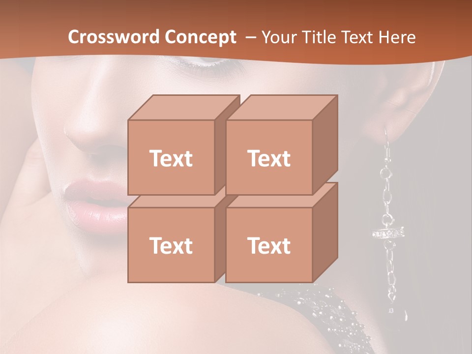 A Beautiful Woman In A Black Dress Posing For A Picture PowerPoint Template