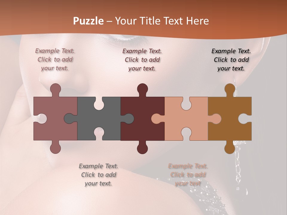 A Beautiful Woman In A Black Dress Posing For A Picture PowerPoint Template