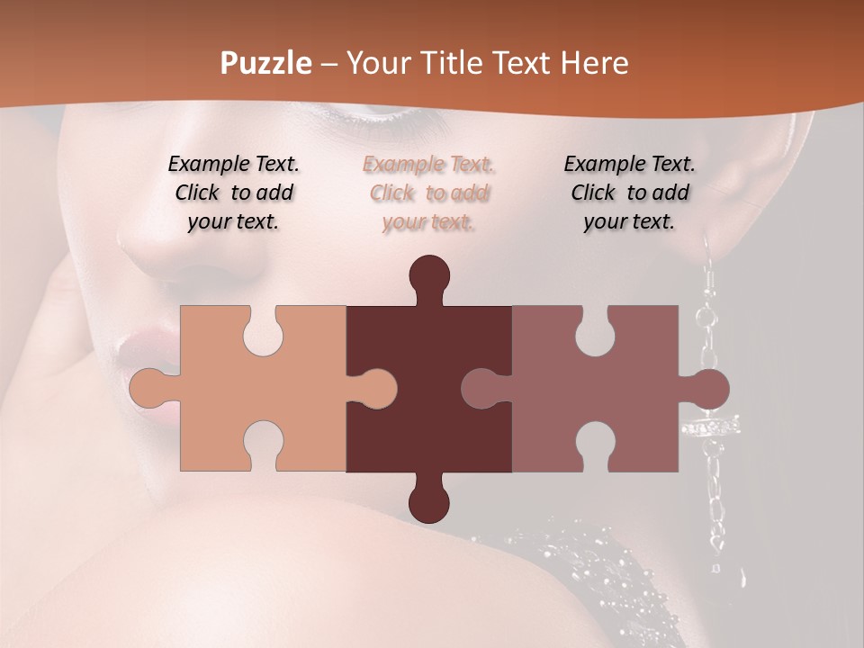 A Beautiful Woman In A Black Dress Posing For A Picture PowerPoint Template