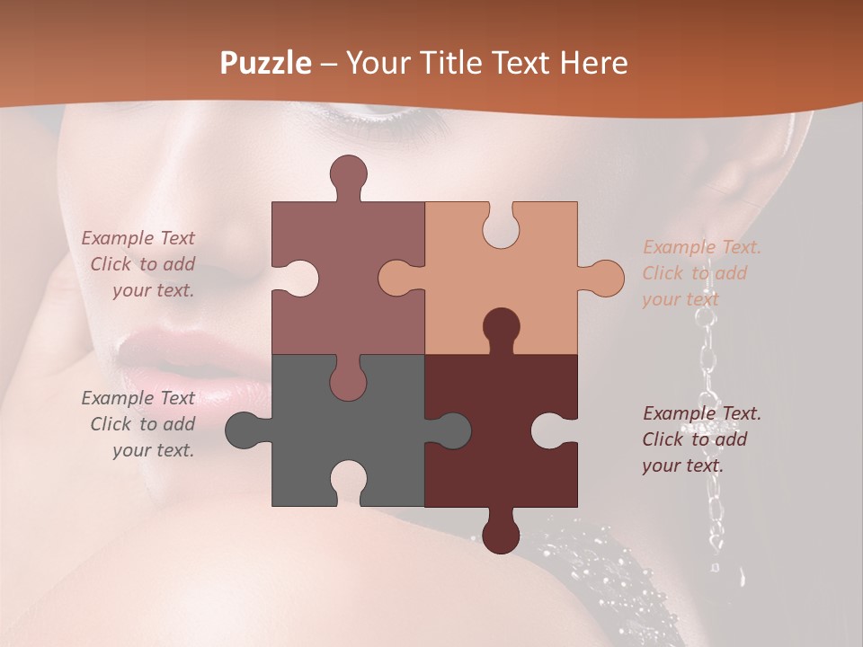 A Beautiful Woman In A Black Dress Posing For A Picture PowerPoint Template