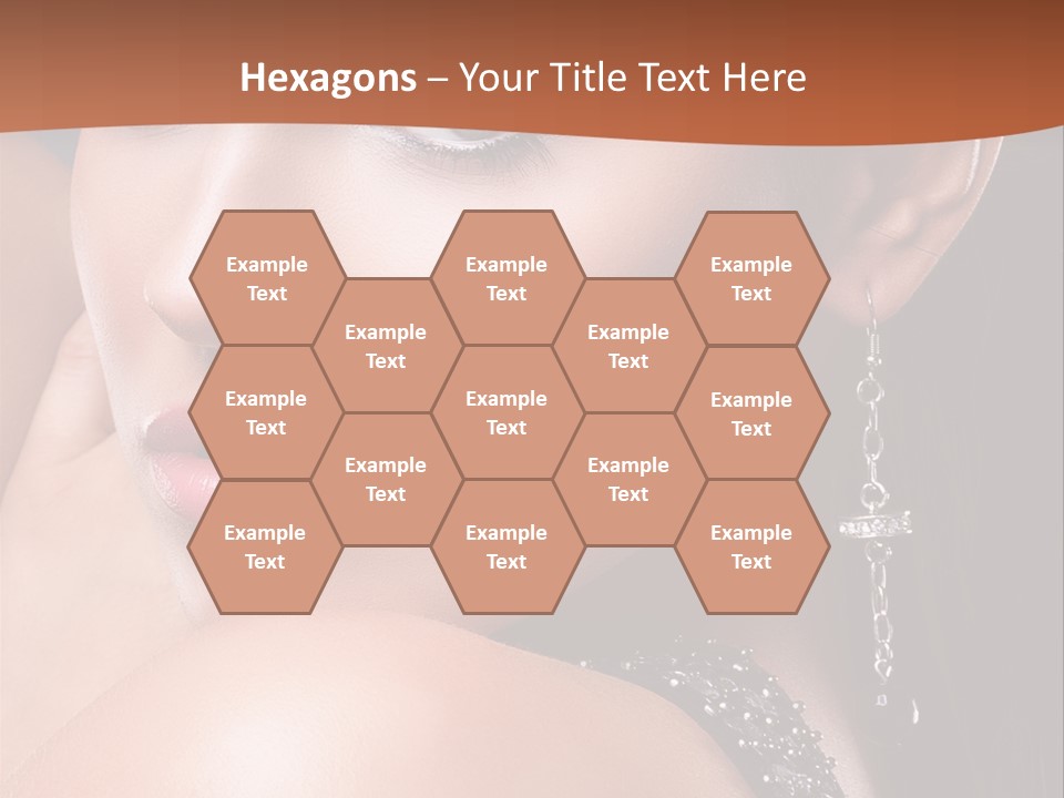 A Beautiful Woman In A Black Dress Posing For A Picture PowerPoint Template