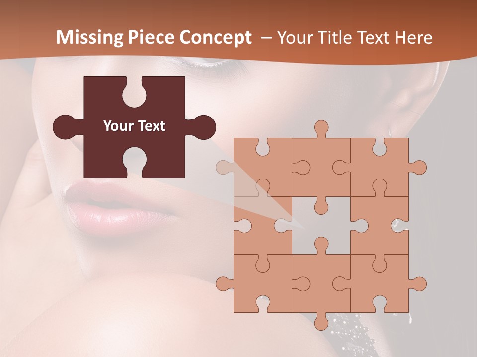 A Beautiful Woman In A Black Dress Posing For A Picture PowerPoint Template