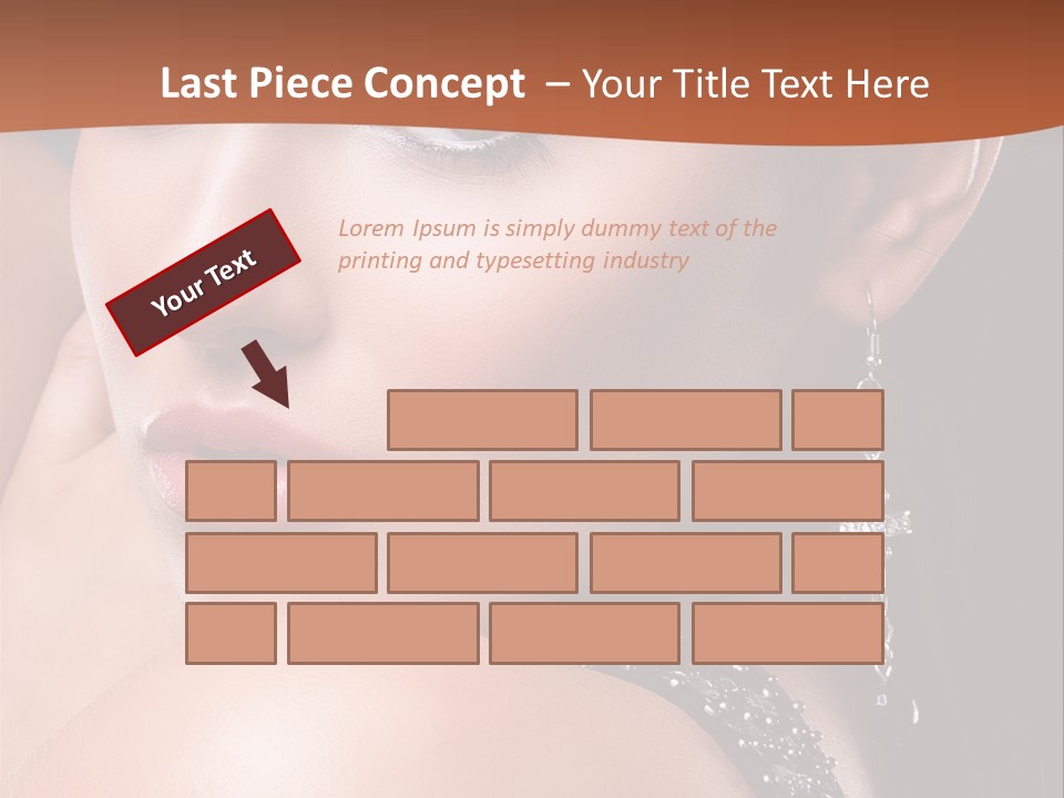 A Beautiful Woman In A Black Dress Posing For A Picture PowerPoint Template