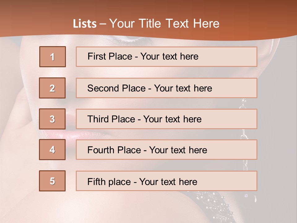 A Beautiful Woman In A Black Dress Posing For A Picture PowerPoint Template