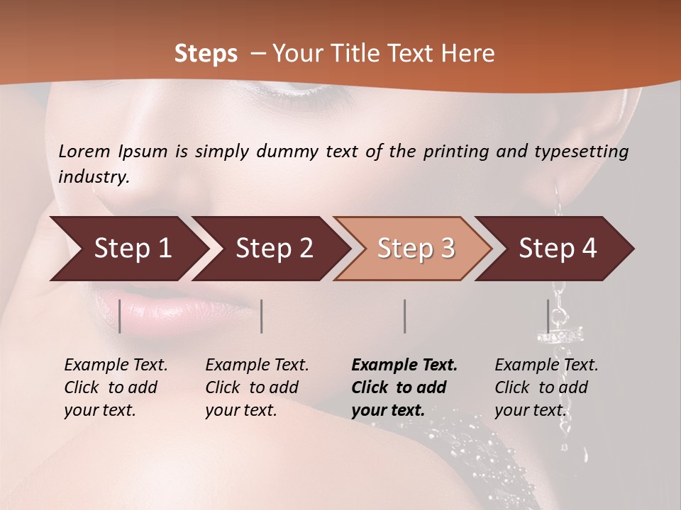 A Beautiful Woman In A Black Dress Posing For A Picture PowerPoint Template