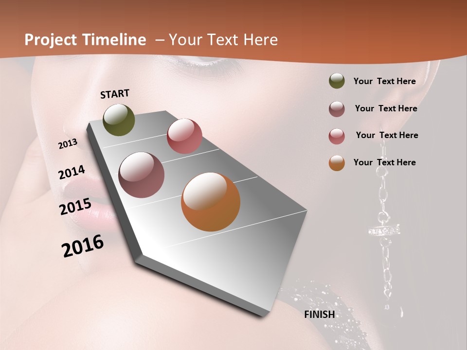 A Beautiful Woman In A Black Dress Posing For A Picture PowerPoint Template