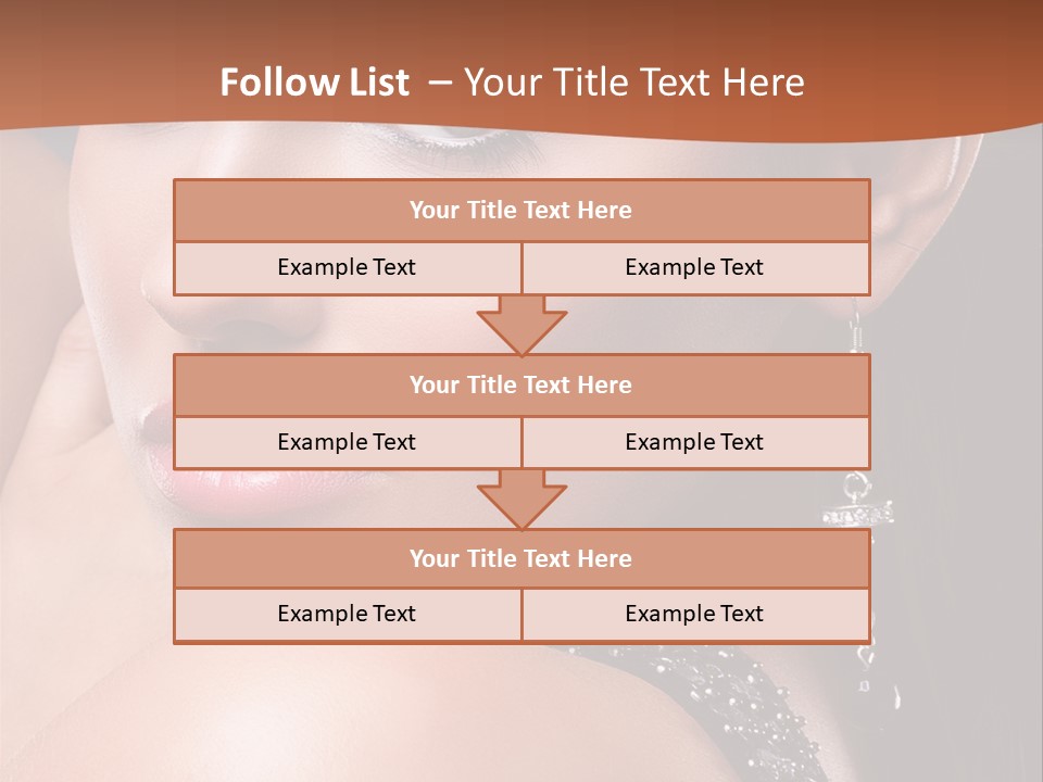 A Beautiful Woman In A Black Dress Posing For A Picture PowerPoint Template