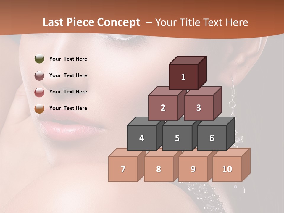 A Beautiful Woman In A Black Dress Posing For A Picture PowerPoint Template