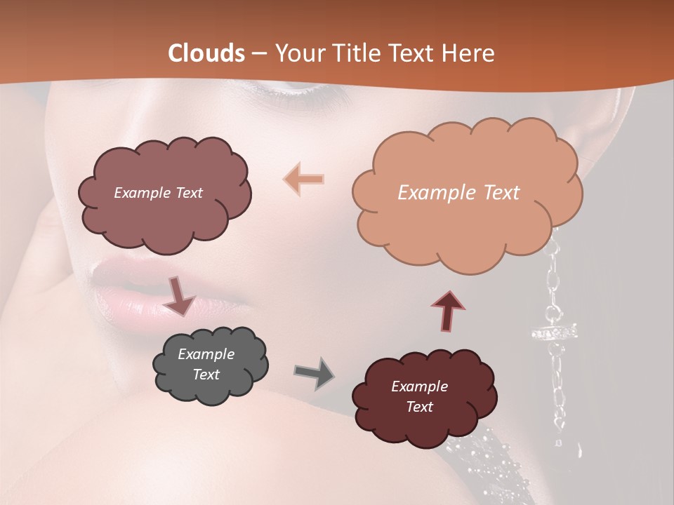 A Beautiful Woman In A Black Dress Posing For A Picture PowerPoint Template