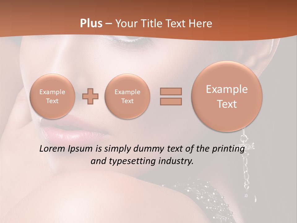 A Beautiful Woman In A Black Dress Posing For A Picture PowerPoint Template