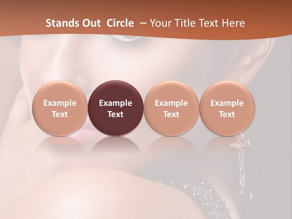 A Beautiful Woman In A Black Dress Posing For A Picture PowerPoint Template