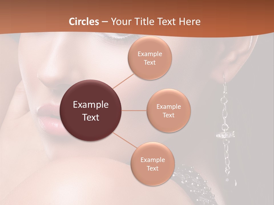 A Beautiful Woman In A Black Dress Posing For A Picture PowerPoint Template