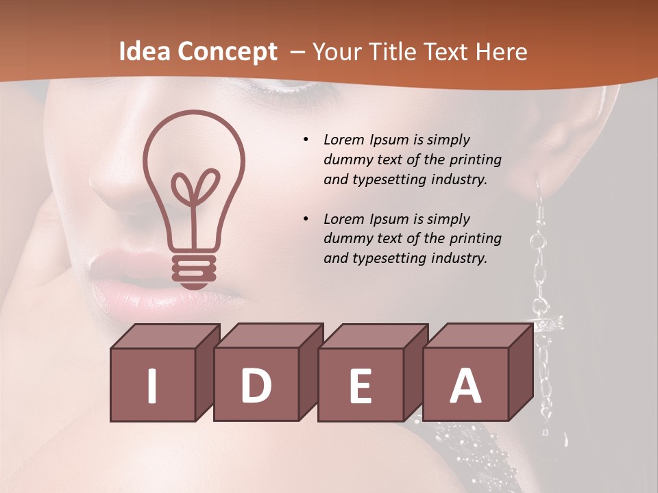 A Beautiful Woman In A Black Dress Posing For A Picture PowerPoint Template