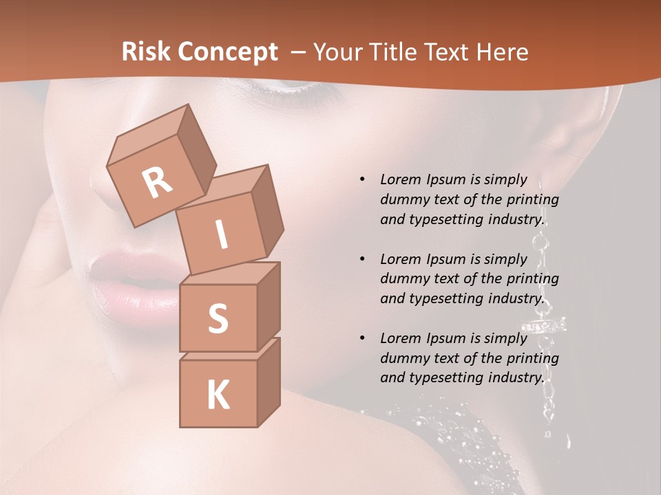 A Beautiful Woman In A Black Dress Posing For A Picture PowerPoint Template