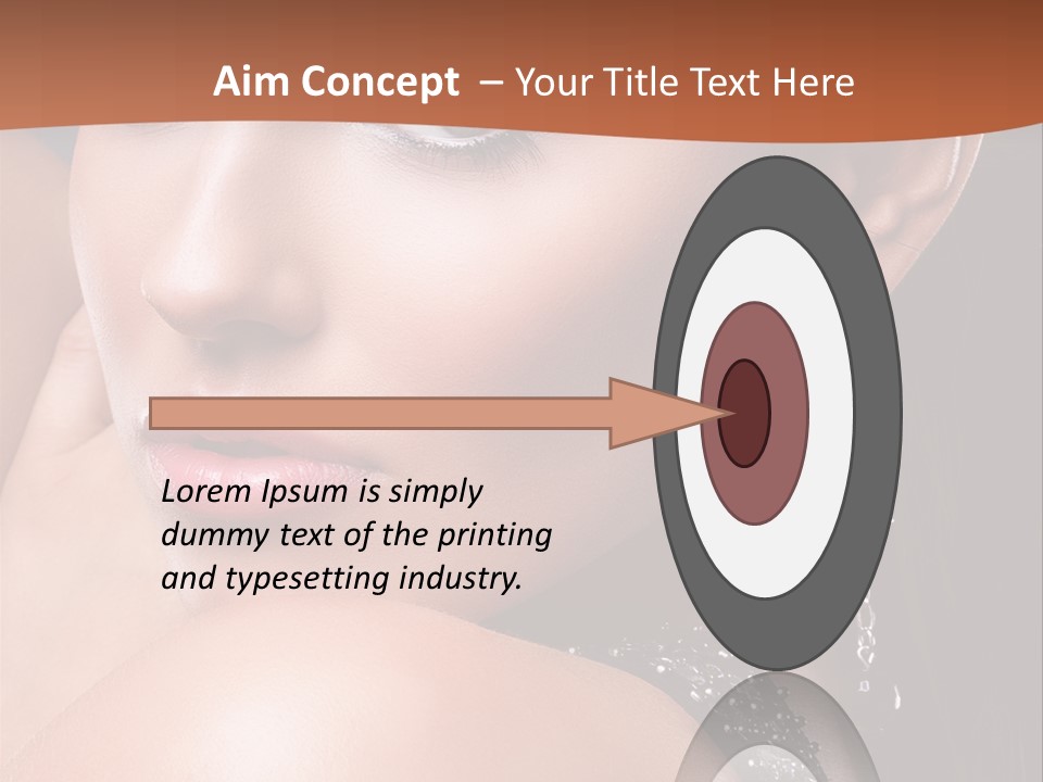 A Beautiful Woman In A Black Dress Posing For A Picture PowerPoint Template