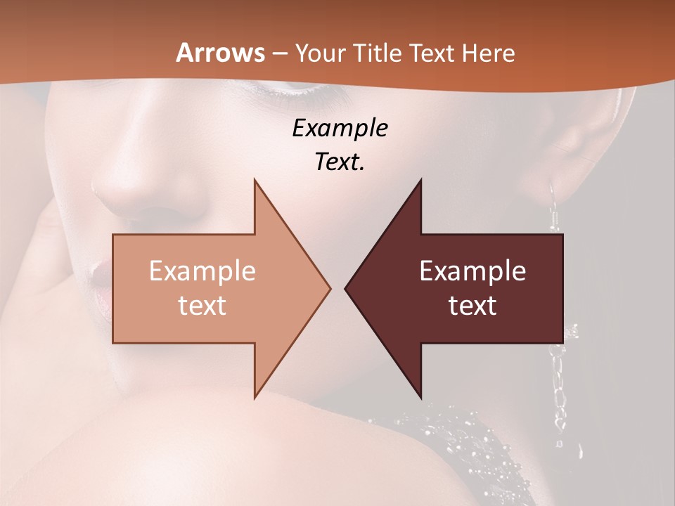 A Beautiful Woman In A Black Dress Posing For A Picture PowerPoint Template