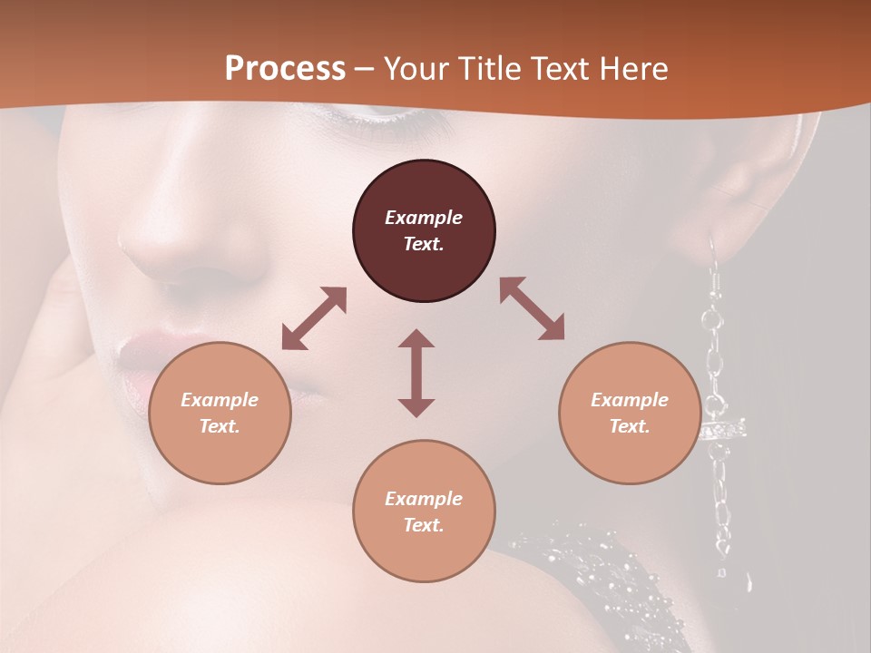 A Beautiful Woman In A Black Dress Posing For A Picture PowerPoint Template