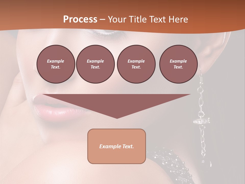 A Beautiful Woman In A Black Dress Posing For A Picture PowerPoint Template