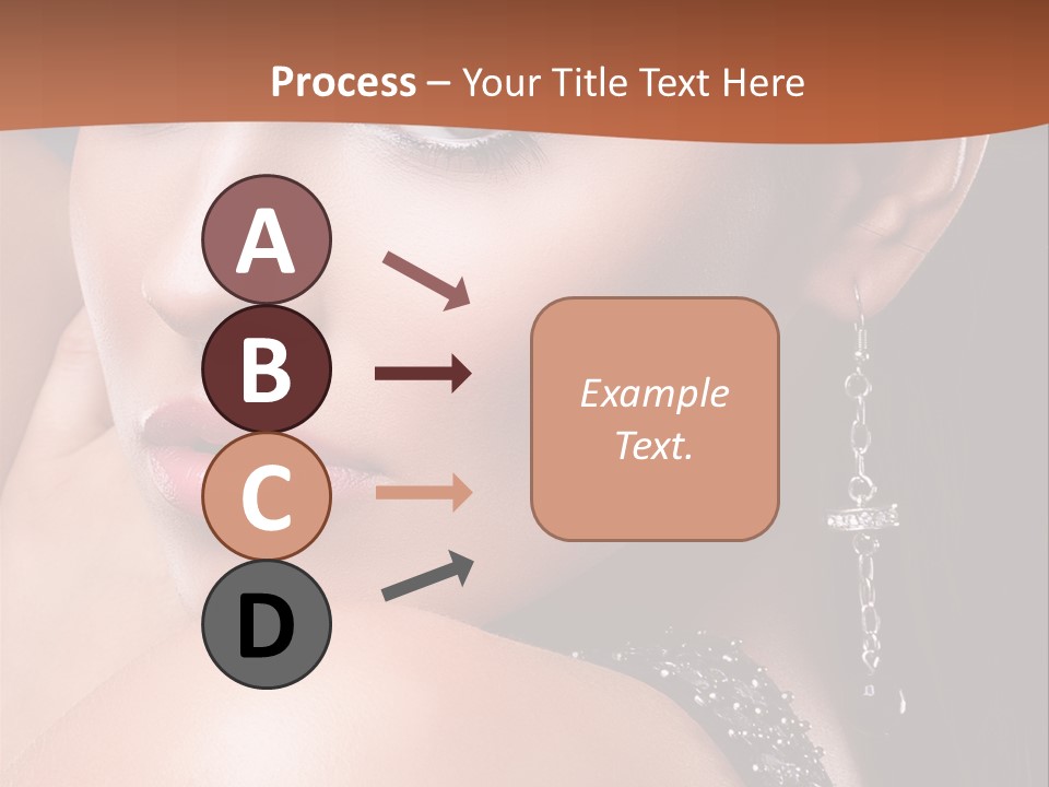 A Beautiful Woman In A Black Dress Posing For A Picture PowerPoint Template