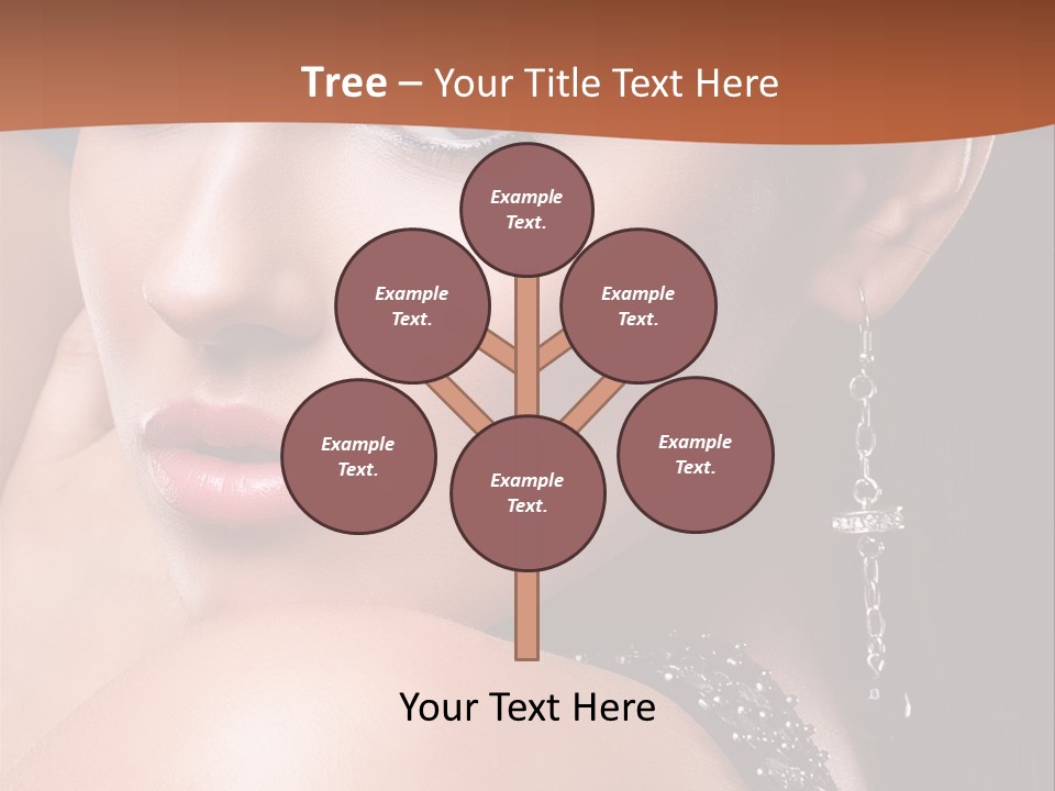 A Beautiful Woman In A Black Dress Posing For A Picture PowerPoint Template