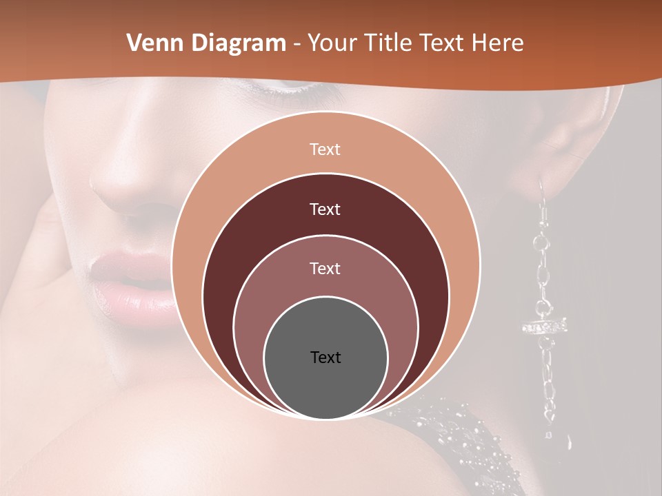 A Beautiful Woman In A Black Dress Posing For A Picture PowerPoint Template