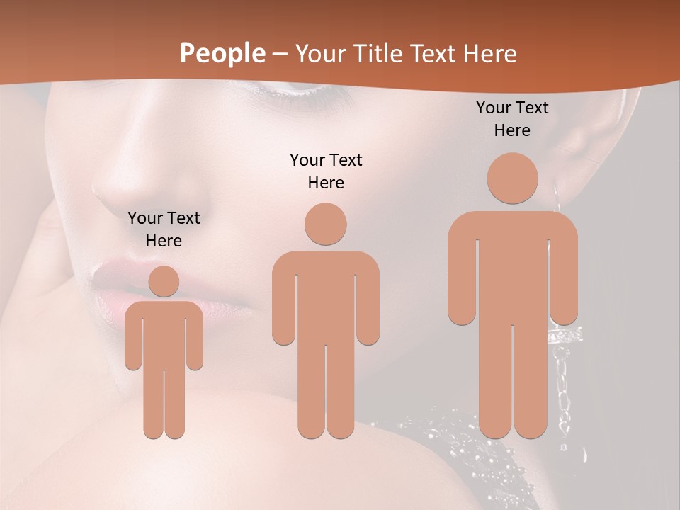 A Beautiful Woman In A Black Dress Posing For A Picture PowerPoint Template