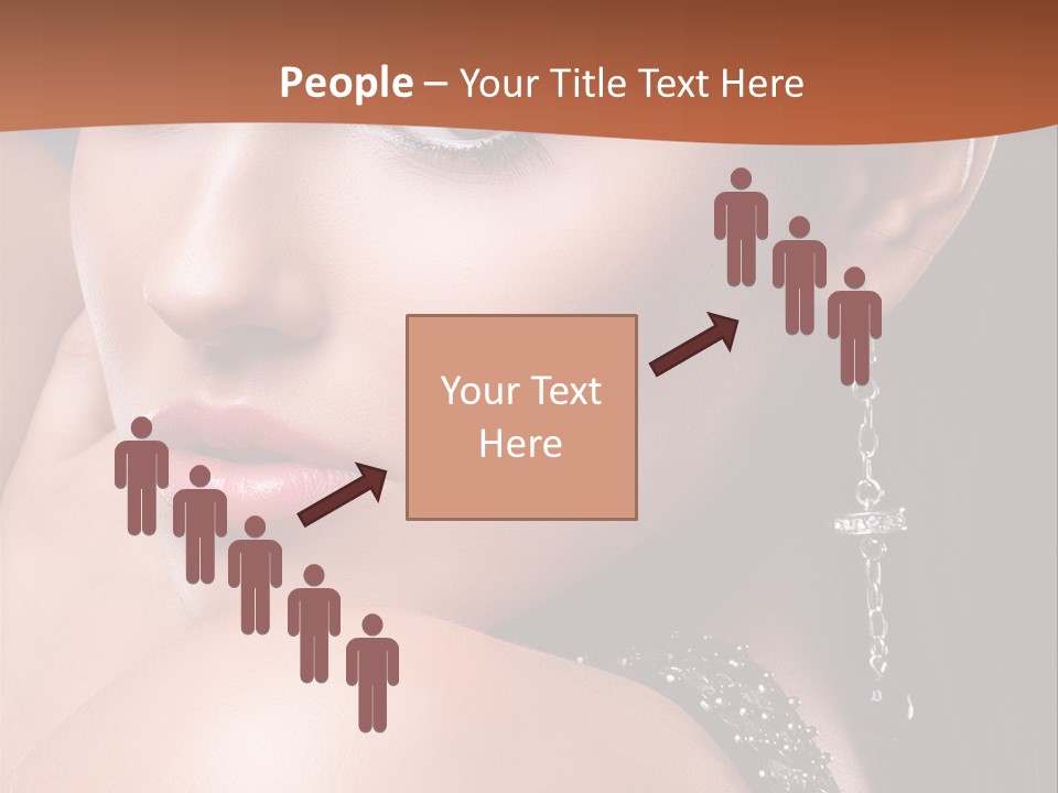 A Beautiful Woman In A Black Dress Posing For A Picture PowerPoint Template