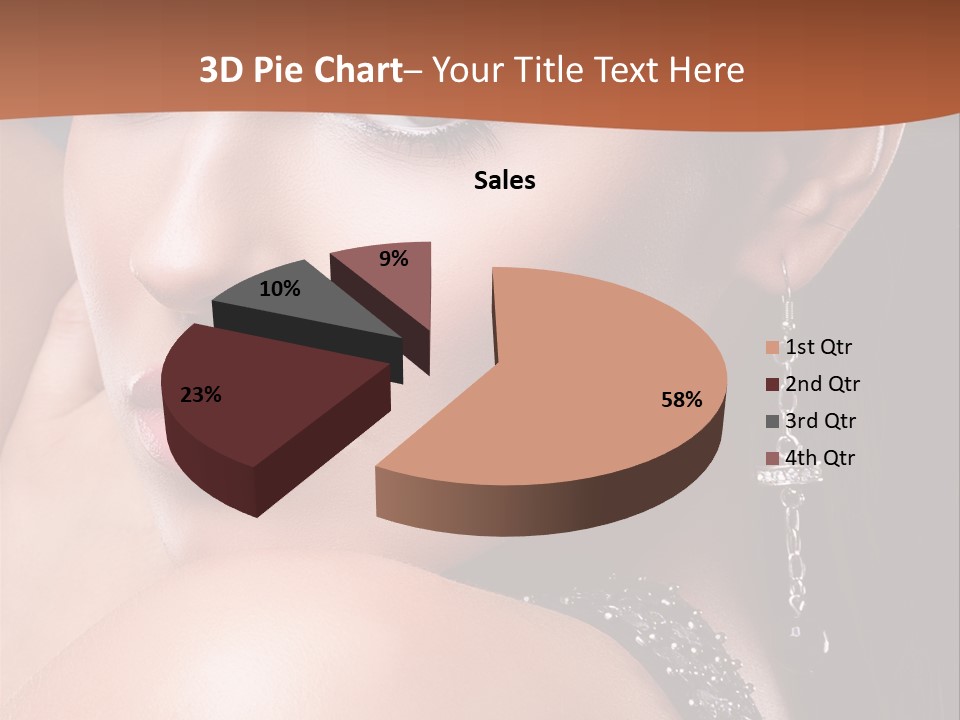 A Beautiful Woman In A Black Dress Posing For A Picture PowerPoint Template