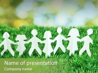 Collective Relationship Silhouette PowerPoint Template