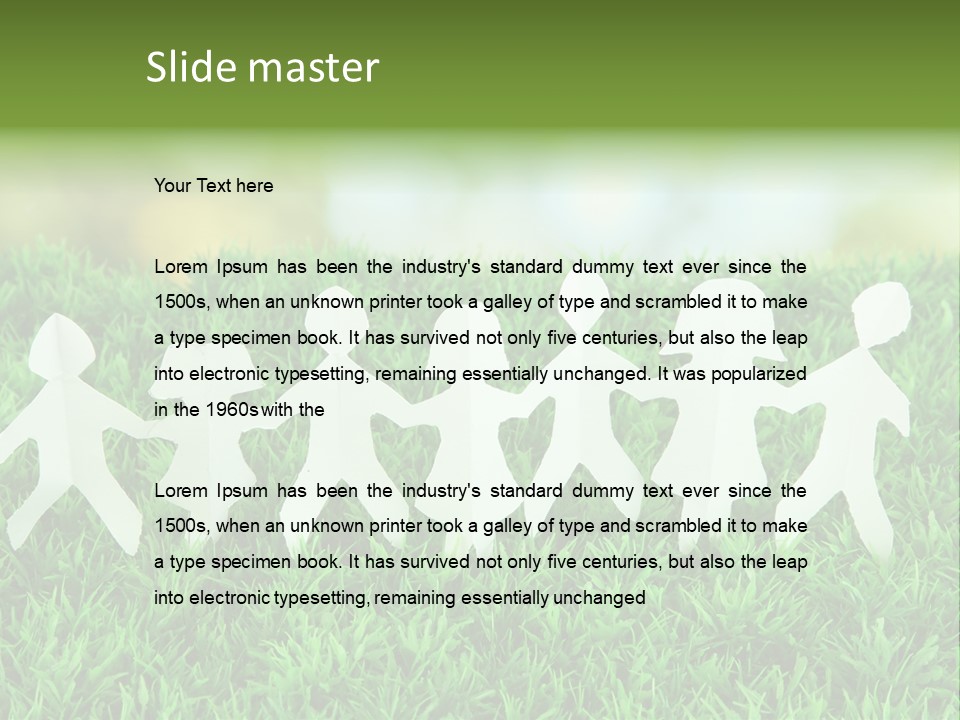 Collective Relationship Silhouette PowerPoint Template