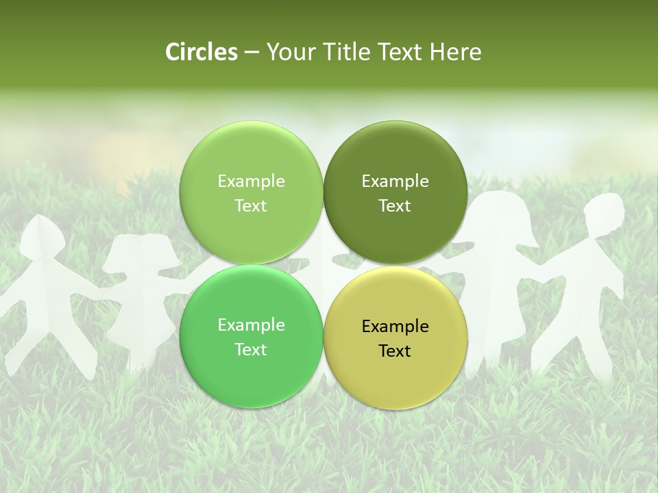 Collective Relationship Silhouette PowerPoint Template