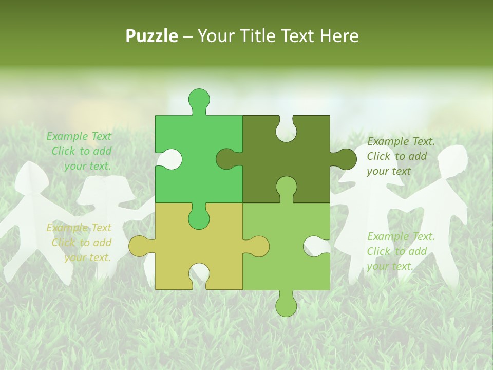 Collective Relationship Silhouette PowerPoint Template