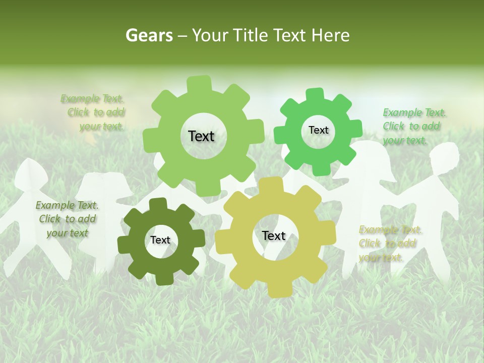 Collective Relationship Silhouette PowerPoint Template