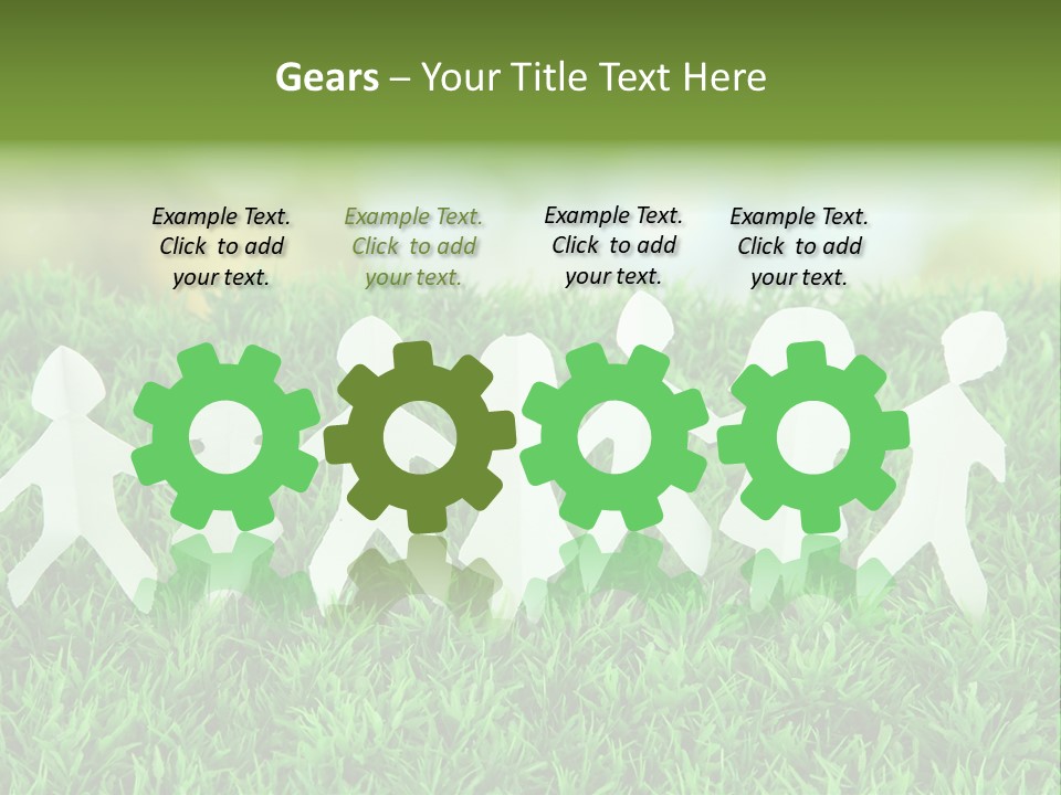 Collective Relationship Silhouette PowerPoint Template