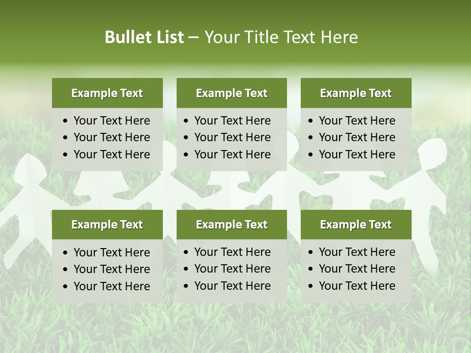 Collective Relationship Silhouette PowerPoint Template