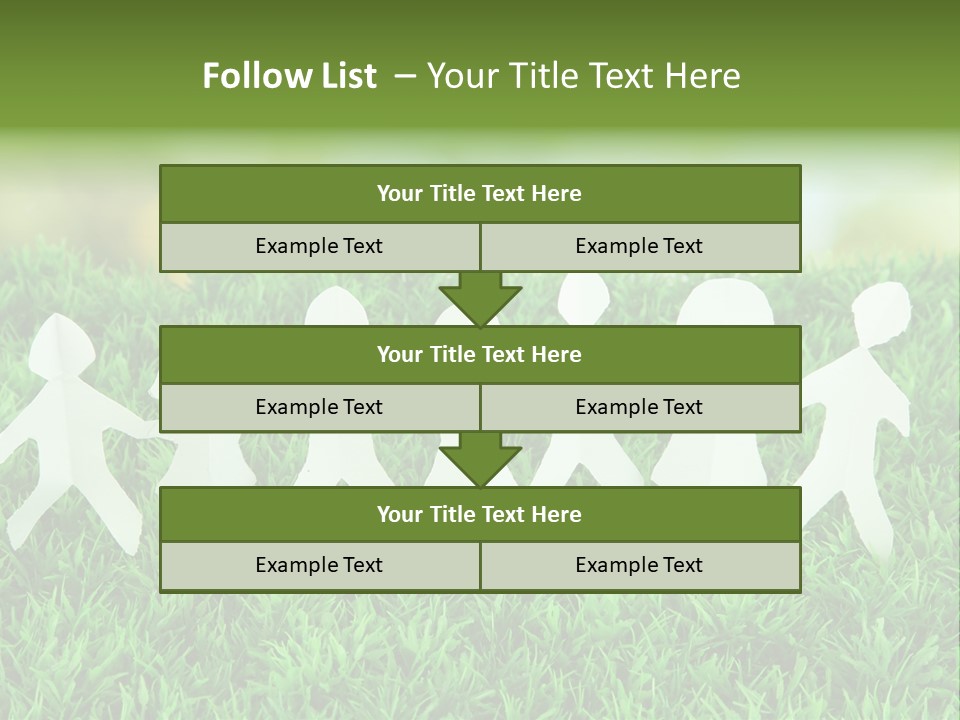 Collective Relationship Silhouette PowerPoint Template