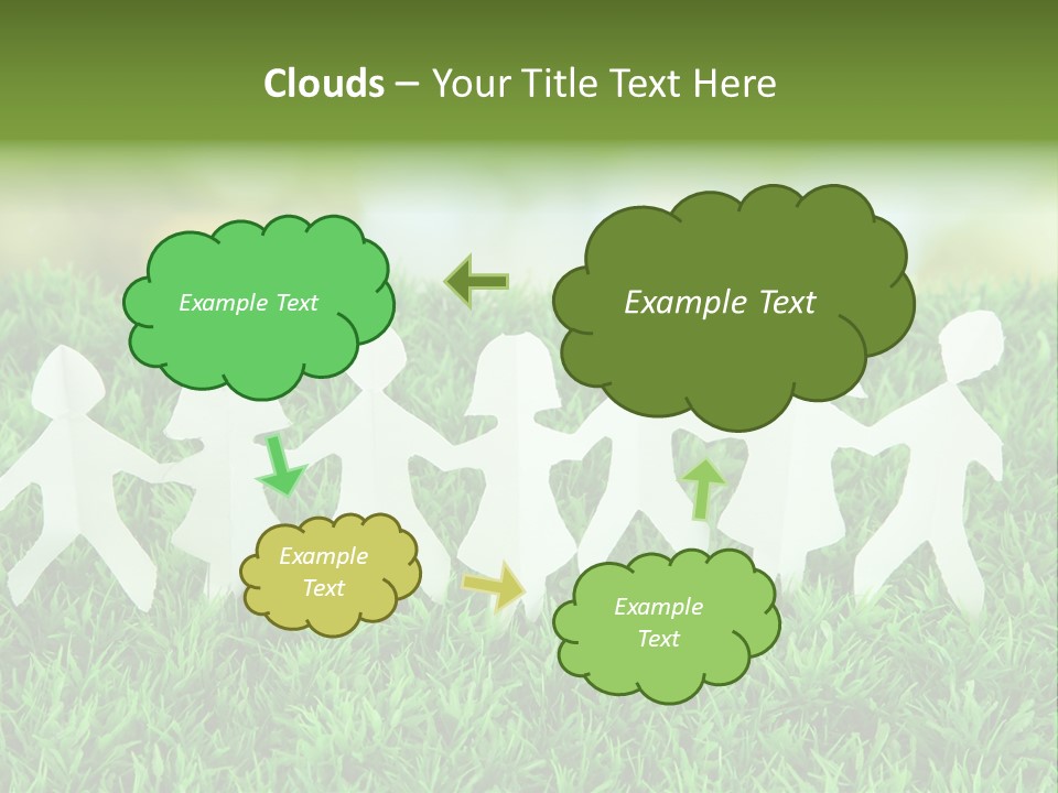 Collective Relationship Silhouette PowerPoint Template