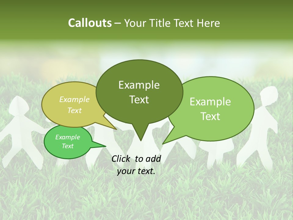 Collective Relationship Silhouette PowerPoint Template