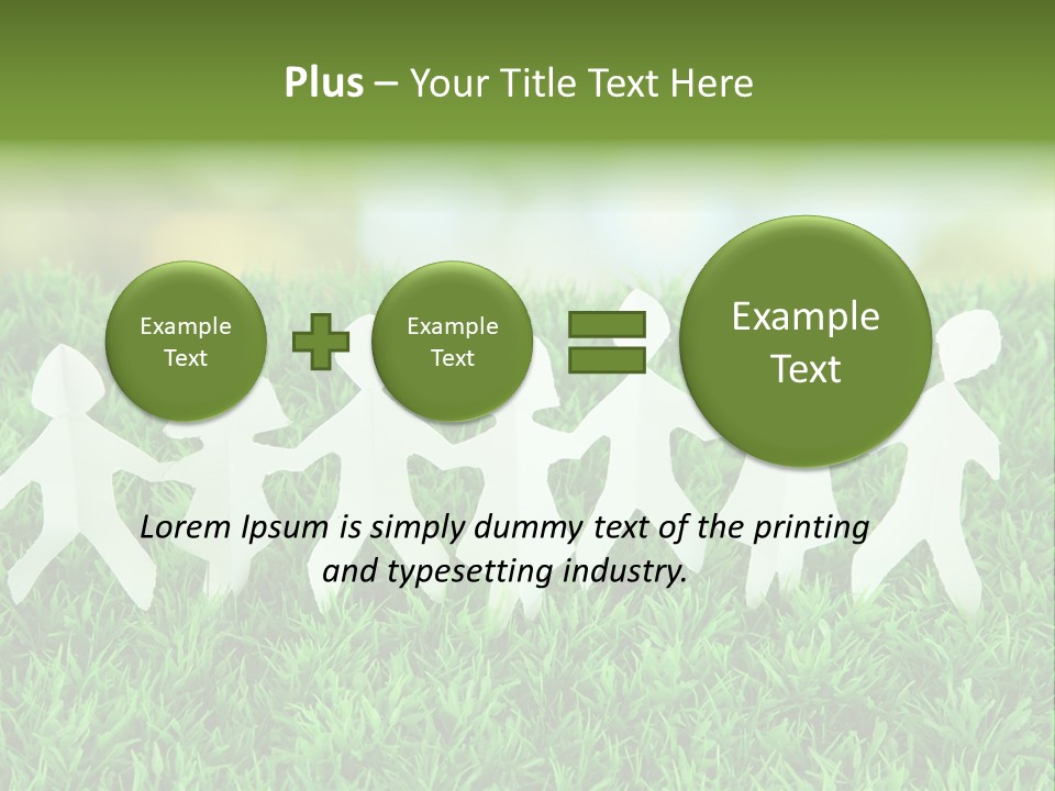 Collective Relationship Silhouette PowerPoint Template