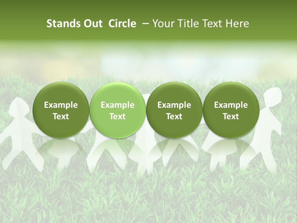 Collective Relationship Silhouette PowerPoint Template