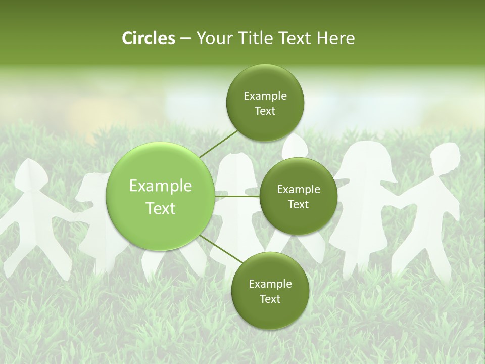 Collective Relationship Silhouette PowerPoint Template