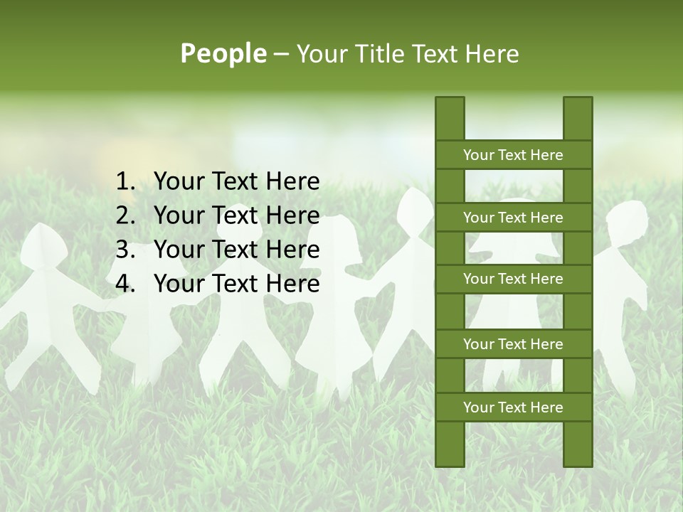 Collective Relationship Silhouette PowerPoint Template